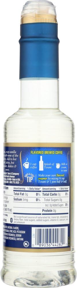 Torani Torani Sugar Free Syrup, Vanilla 12.7 Ounce (Pack of 4)