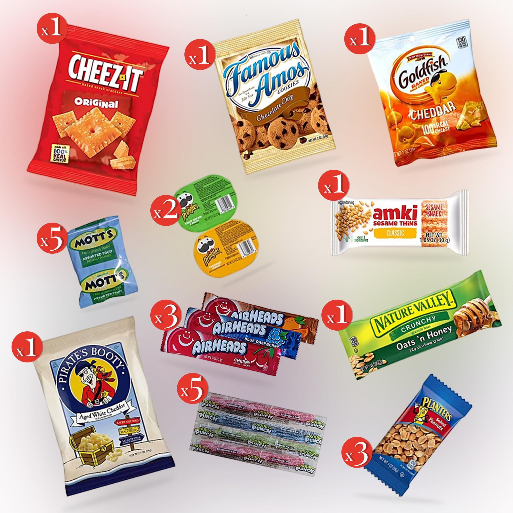 JUMBO JUMBLE Jumbo Jumble Snack Box (45 Count) Gift Care Package Snacks Variety Pack for Adults Teens Kids Men Women School College Office Birthday (Energy Set)