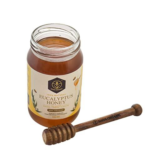 Shiva Organic Shiva Organic\'s Eucalyptus Nectar Honey - NMR Tested, Natural Honey, No Added Sugar, Flavorful - 1000g (35.27 Ounce) \"