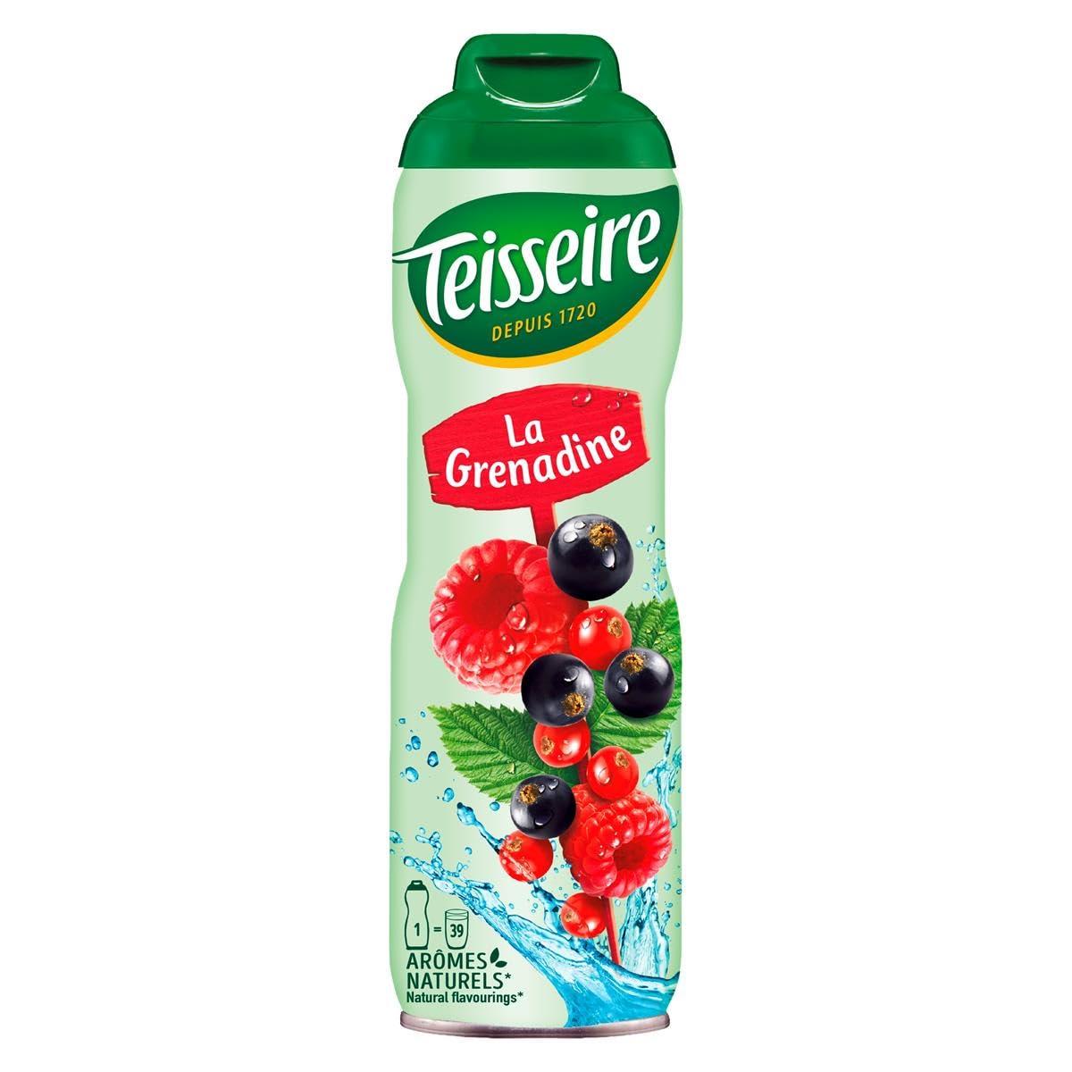 Teisseire Teisseire Grenadine French Syrup Grenadine concentrate Large bottle 750ml 20fl.oz