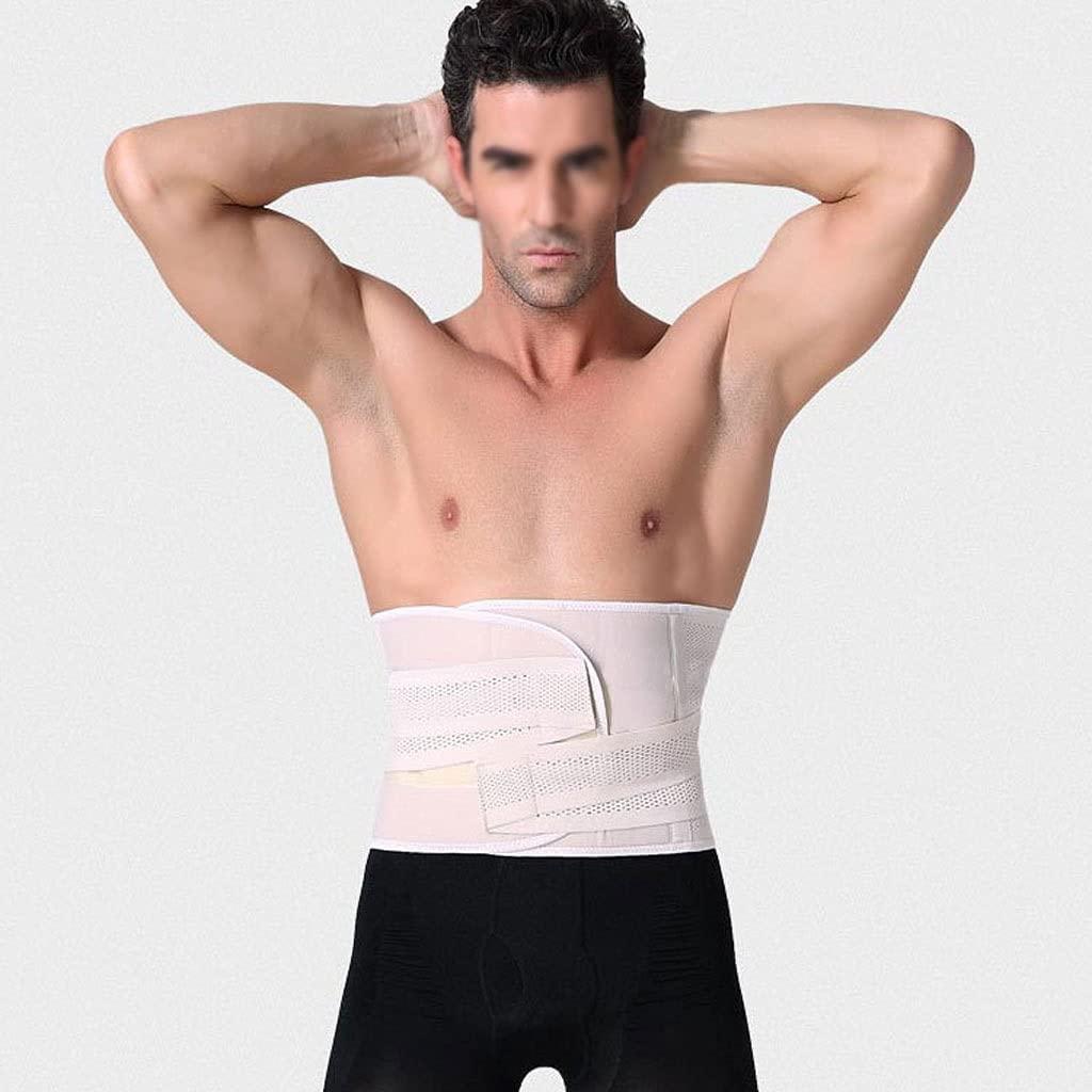 NEWCES Lumbar Support Back Brace Belt Relief For Back Pain Herniated Disc Spine Steel Plate Support Adjustable Support Straps Lower Back Belt Posture Corrector Support ( Color : Beige Size : 2X Grande ( Colo