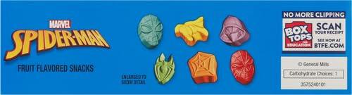 Betty Crocker Spiderman Fruit Flavored Snacks, Treat Pouches, Gluten Free, 10 ct