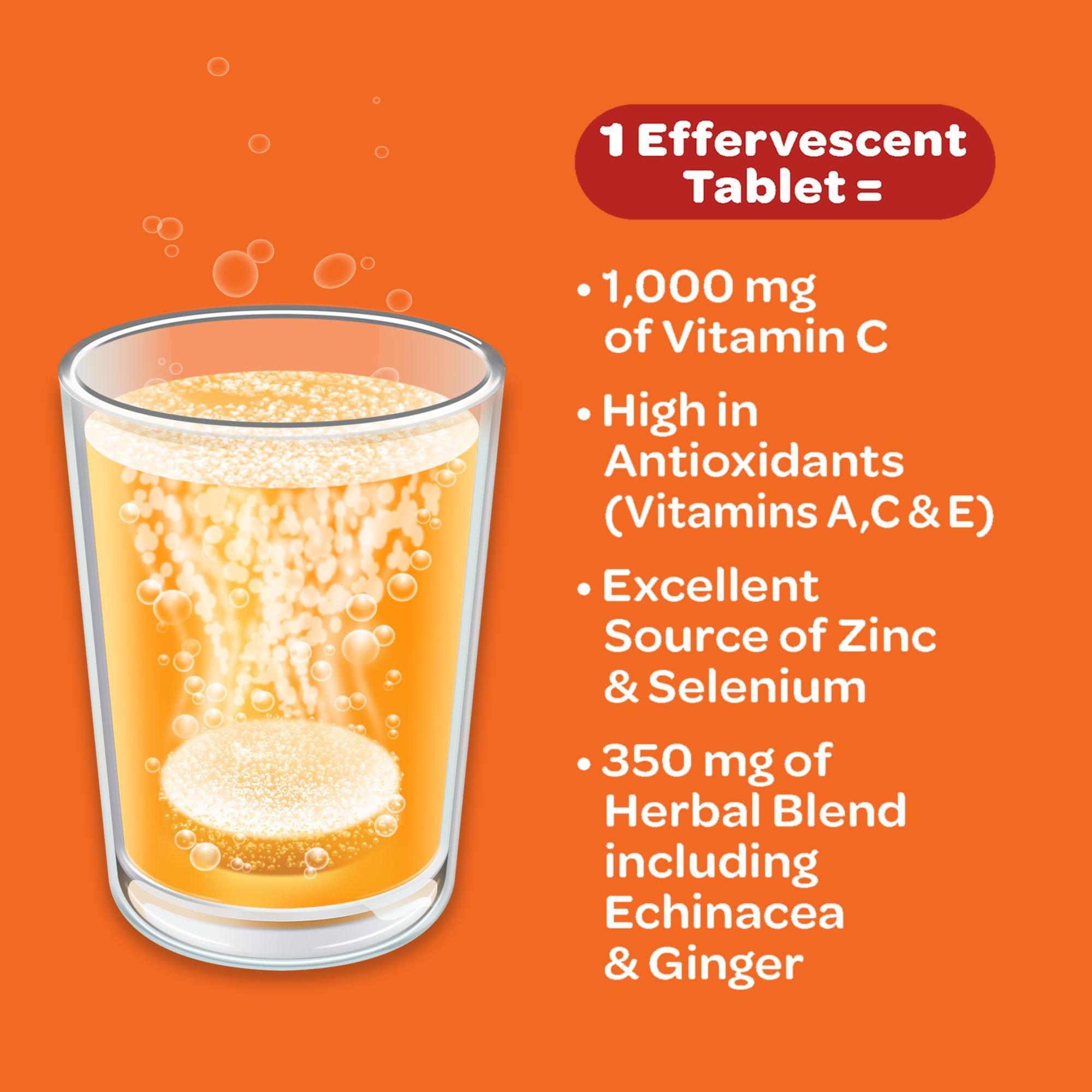 Airborne Airborne Effervescent Health Formula Tablets, Orange, 10 Count