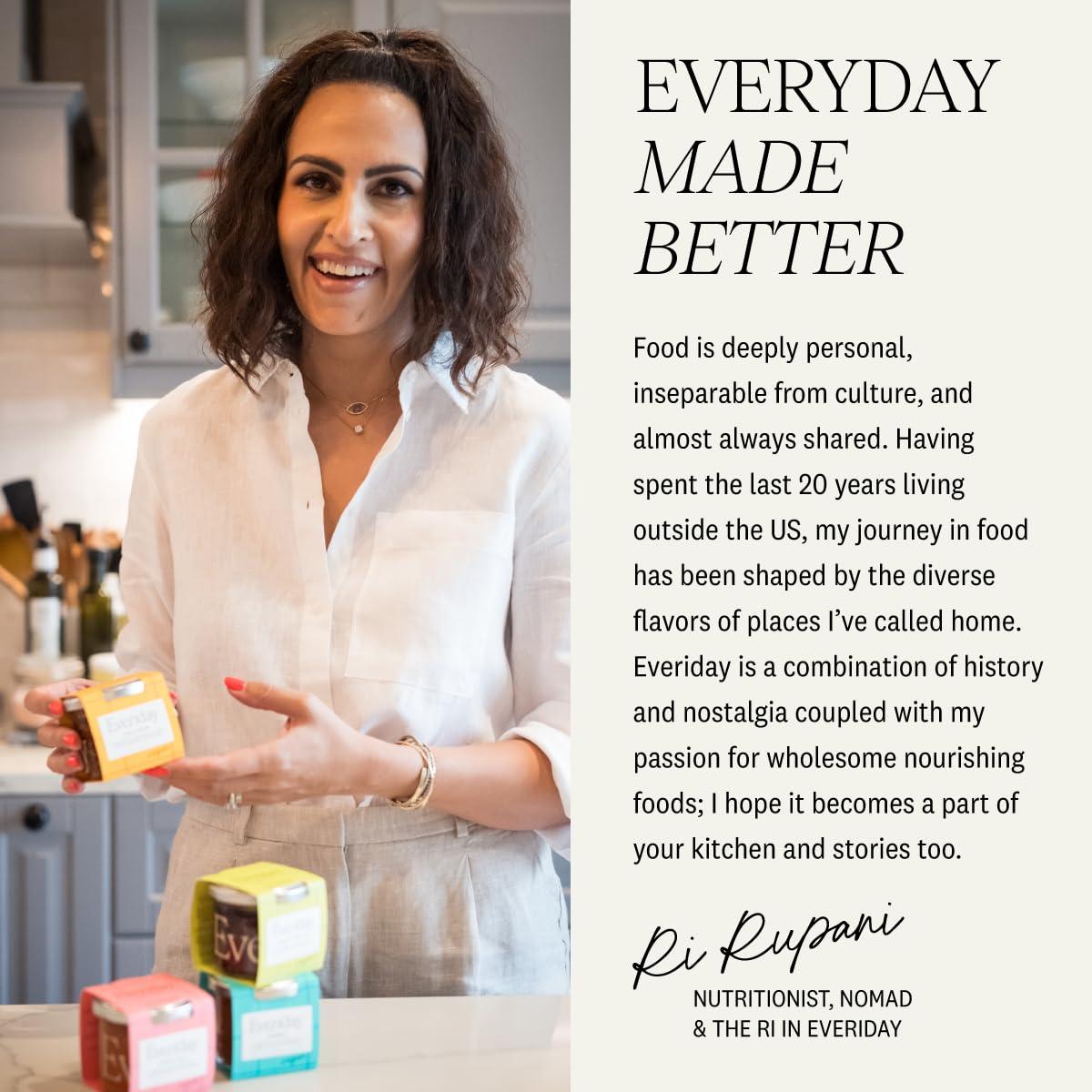 Everiday Foods EVERIDAY Mala Chili Crisp | Fiery Sichuan Chili Oil Made with Extra Virgin Olive Oil | Hot Sauce Alternative | All-Natural, Gluten-Free, Vegan, Keto, Whole30 Approved | 4.2 oz