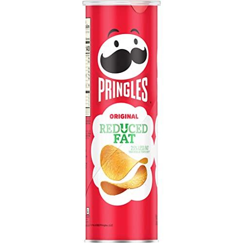 Pringles Pringles Potato Crisps Chips, Lunch Snacks, On-The-Go Snacks, Reduced Fat, 4.9oz Can (1 Can)