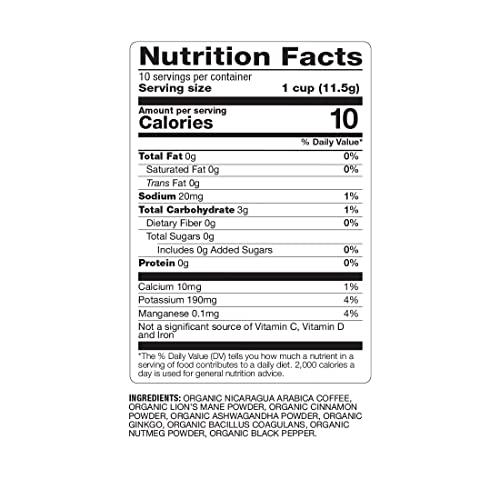 BareOrganics BareOrganics Focus Coffee Pods With Superfoods & Probiotics | Keurig K-Cup Compatible | USDA Certified Organic, Vegan, Non-GMO & Recyclable Single Serve 10ct (Pack of 6)