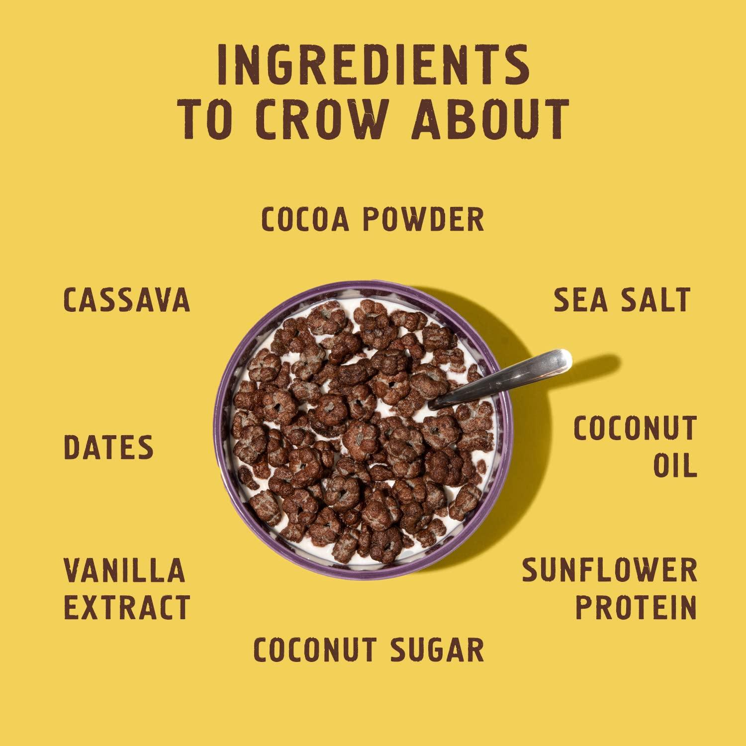 Seven Sundays Seven Sundays Sunflower Cereal, Real Cocoa, 8 Oz Bag, Grain & Gluten Free, 5g Upcycled Protein, 1g Added Sugar, Crunchy Chocolate Snack