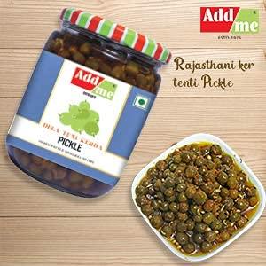 Add me Add me Homemade Dry Mango Pickle 500 gm, aam achar + Dela teni kerda Pickle 500gm, ker Pickles
