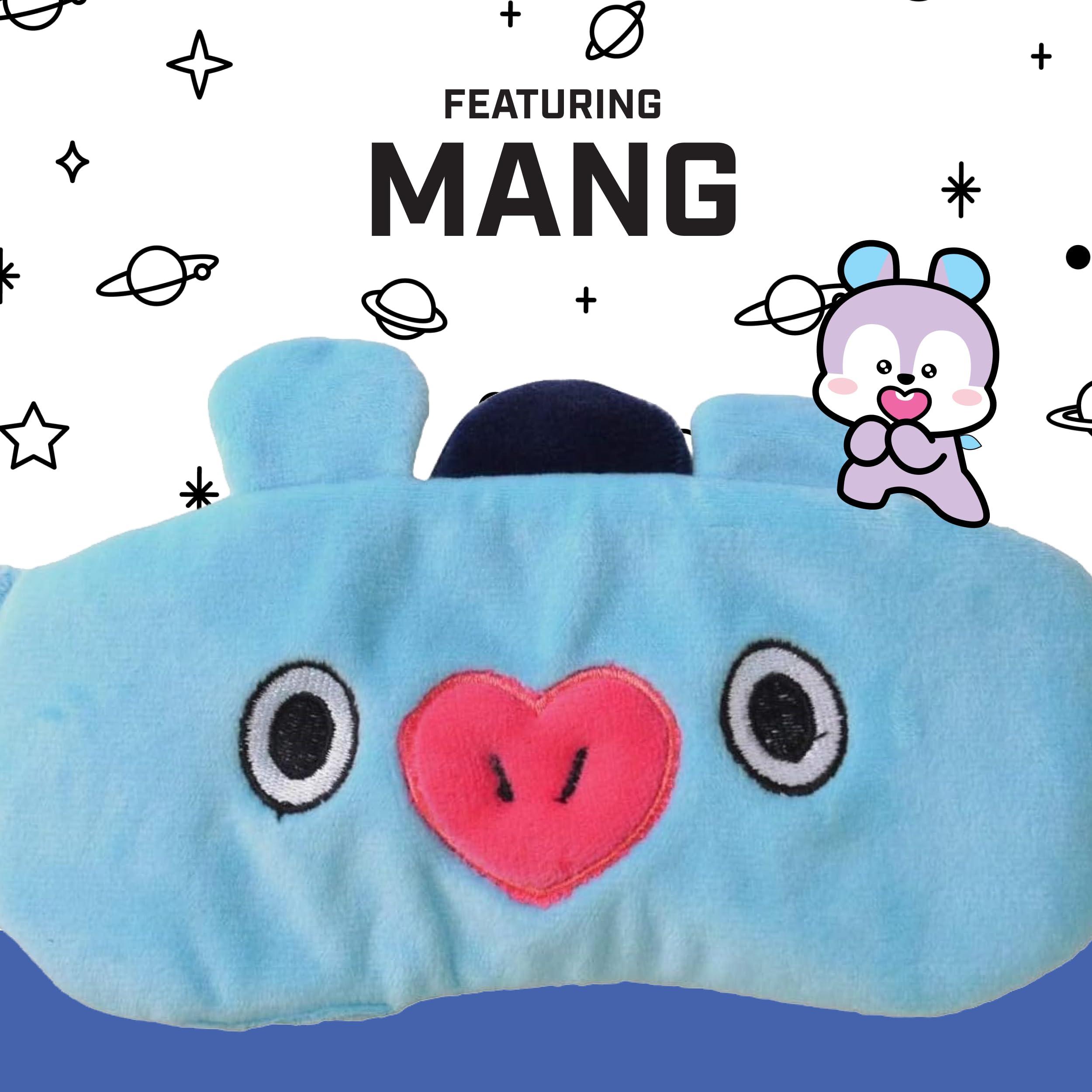 Concept One BT21 LINE Friends MANG Sleep Mask, Eye Cover Blindfold for Sleeping, Blue, One Size