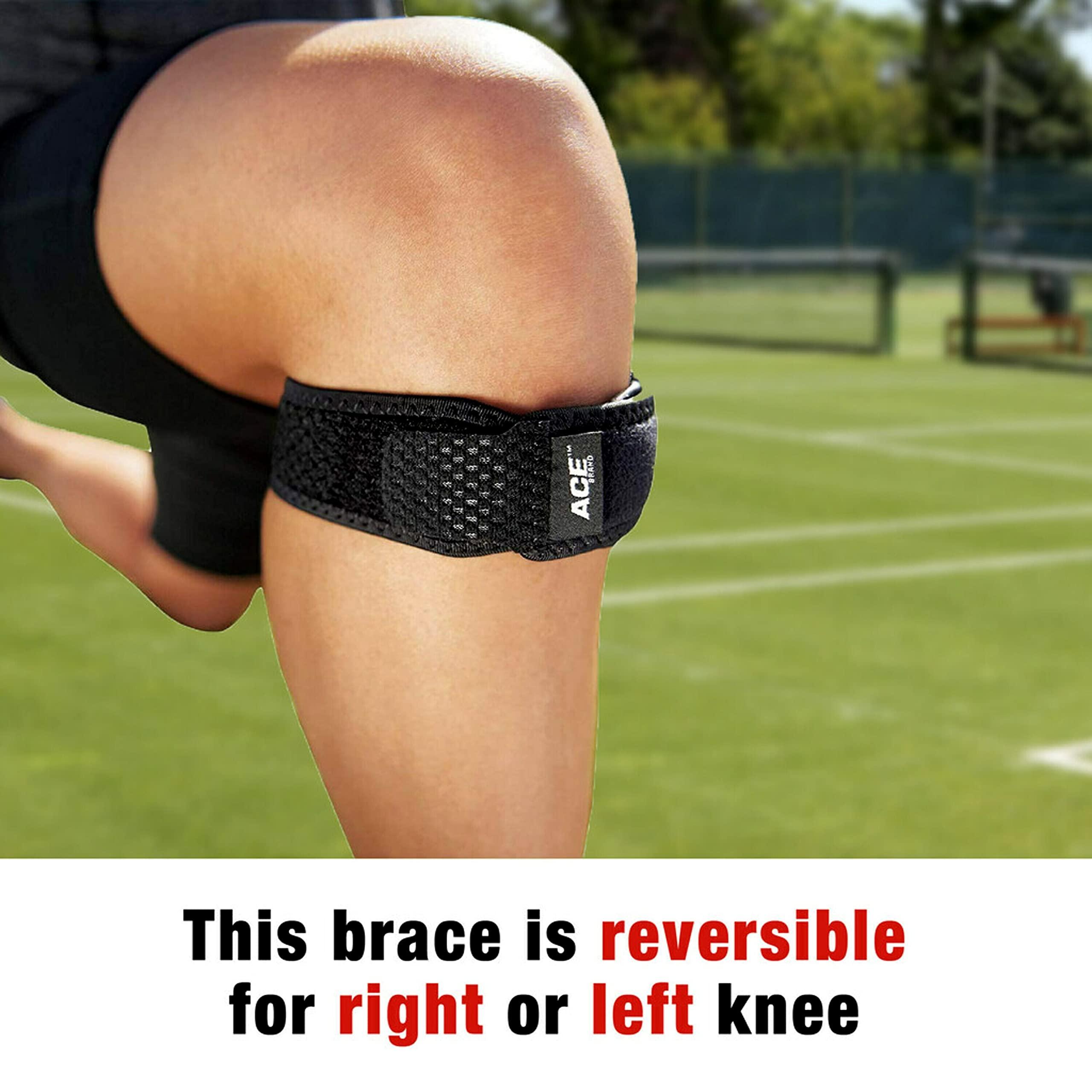 ACE ACE Brand Knee Strap, Adjustable, Black, 1/Pack (Pack of 2)