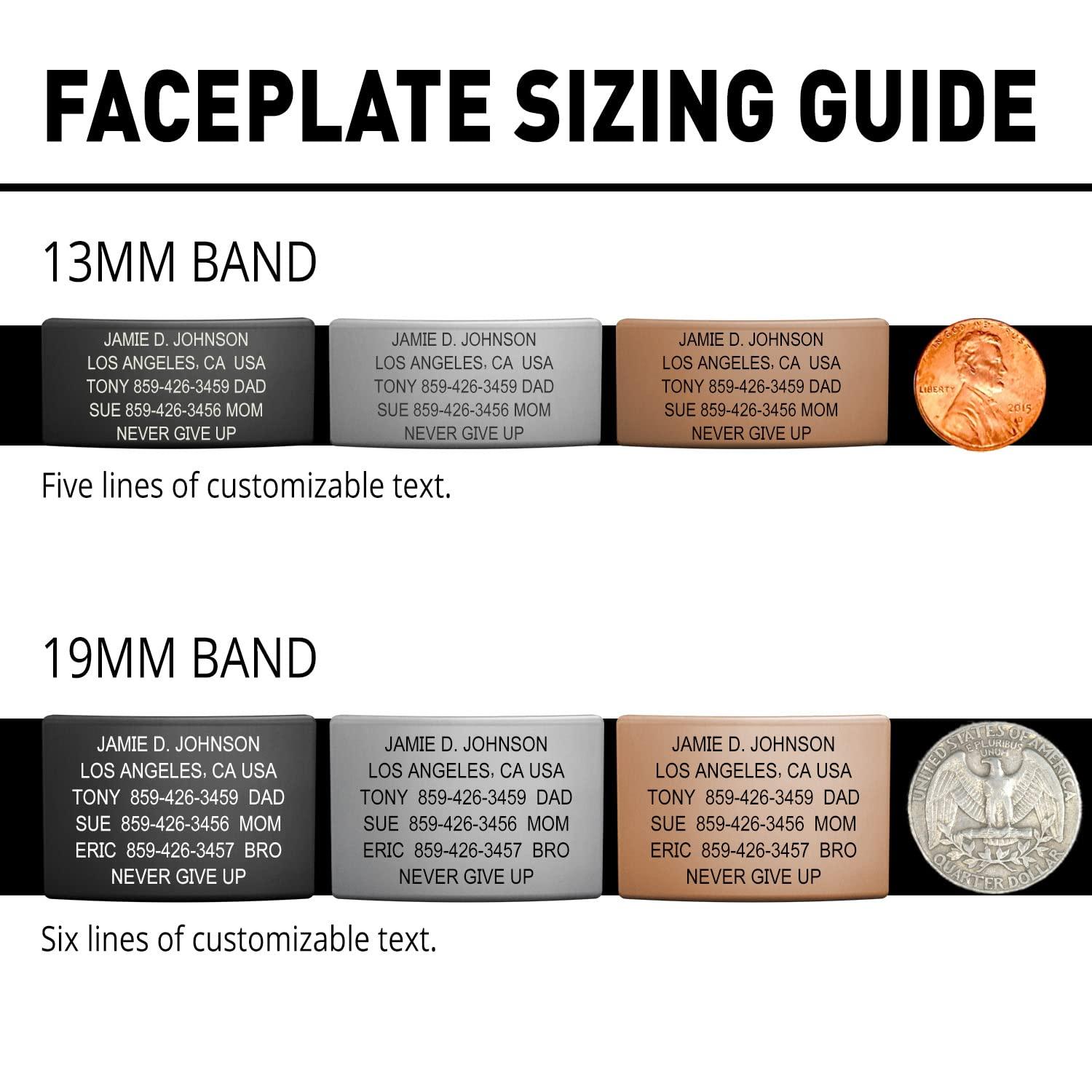 Road ID Road ID Medical Alert Bracelet for Men and Women - Stretchable and Comfy Silicone Bracelets for Identification, Emergency & Medical Information for Athletes & Travelers (13mm Wide)