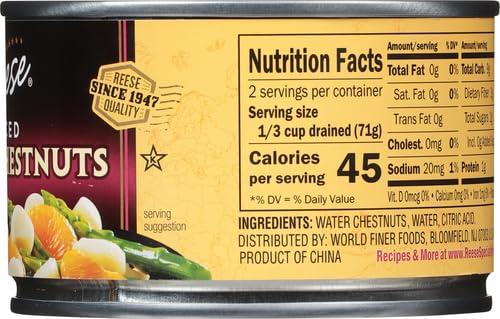 Reese Reese Diced Water Chestnuts - 8 Ounces