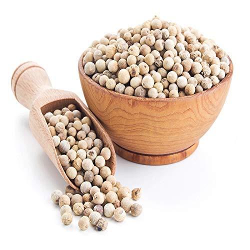 TRH White Peppercorn, Whole - 7.05 Ounces - Bulk White Peppercorns by Denver Spice 200gm by TRH