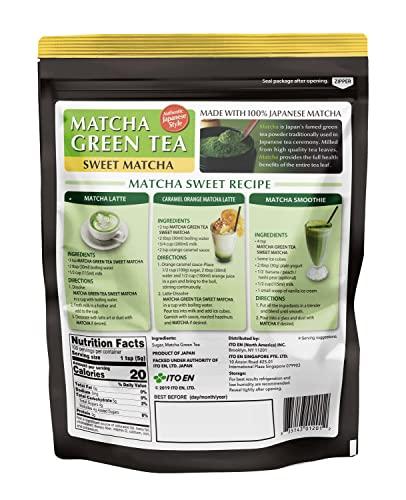 Ito En Ito En Matcha Green Tea, Sweet Powder, 17.5 Ounce (Pack of 1), Sweetened Green Tea Powder