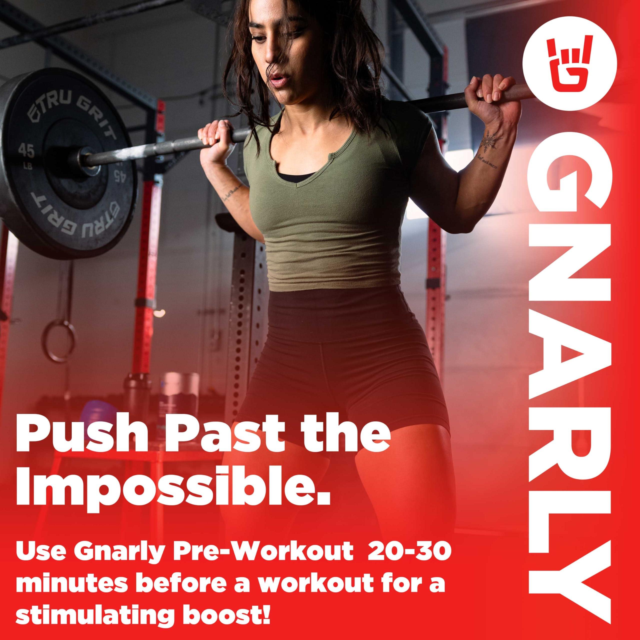 Gnarly Nutrition Gnarly Nutrition Natural Pre-Workout Powder - Endurance & Recovery, NSF Contents Certified, Vegan Pre Workout Wellness, Sports Nutrition - Mango, Caffeine 14.82oz