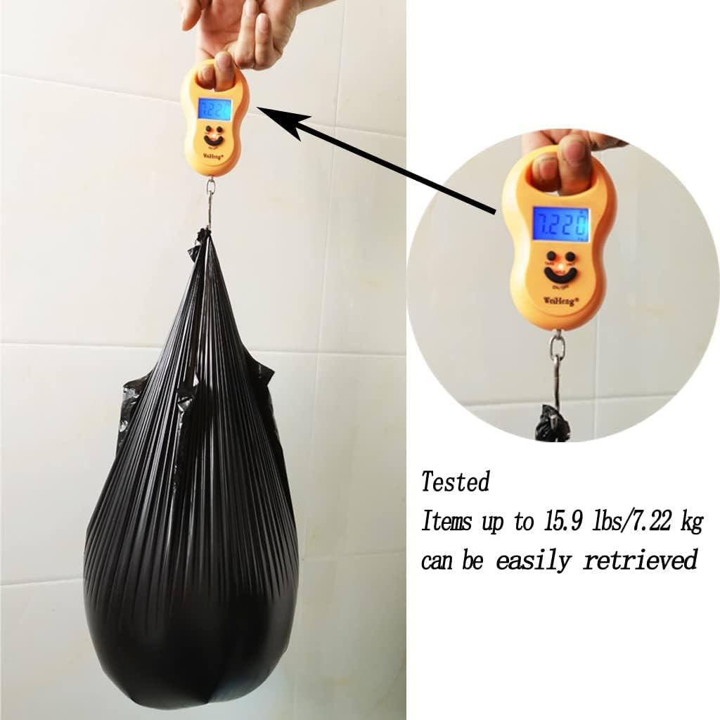 BIAUYEGNW Small Black Trash Bags,Thicken Value 4 Gallon Trash Bag with Handle,200 Counts Small Garbage Bags Wastebasket Trash Can for Bathroom Bedroom Office Kitchen