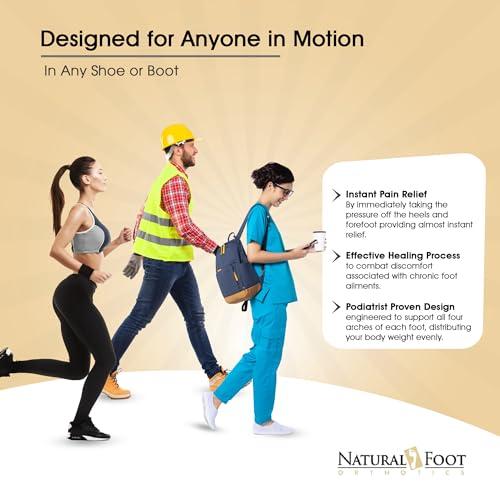 NATURAL FOOT ORTHOTICS Natural Foot Orthotics. Podiatrist Designed for Low to Flat Feet. Recommended for Plantar Fasciitis, Heel Spurs, Bunions, Neuromas, & Hammertoes. USA Made. Slim Stabilizer Arch Support Shoe Insoles