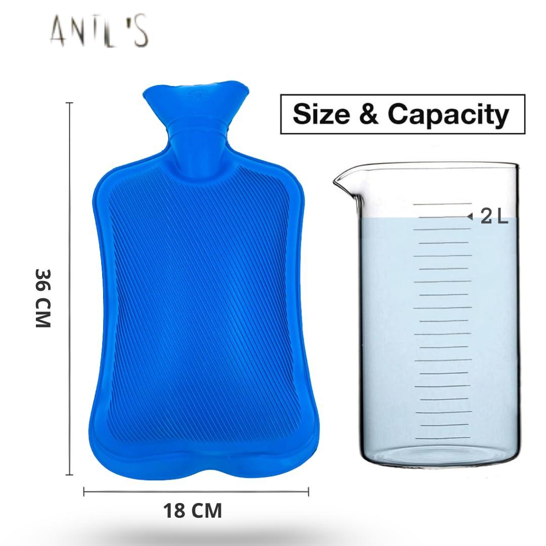 ANTIL'S ANTIL'S® Hot Water Rubber Bottle bag for Pain Relief Therapy (Pack of 1) Multicolor