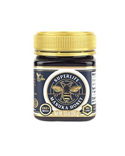 SuperLife SuperLife - Manuka Honey MGO 263+ (UMF 10+) 250g, Raw Honey, Pure & Unpasteurised Monofloral New Zealand Honey