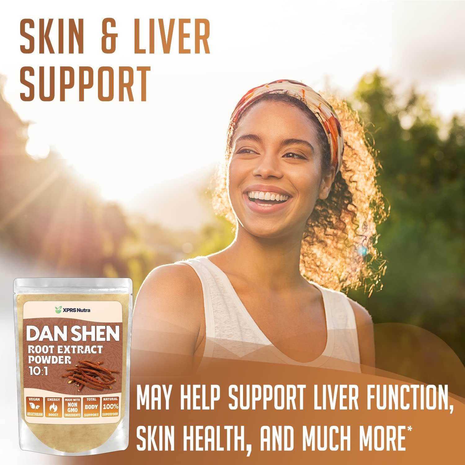 XPRS Nutra XPRS Nutra Dan Shen Root Extract Powder 10:1- Premium Dan Shen (Red Sage) Concentrated Powder - Vegan Friendly Danshen (8 oz)