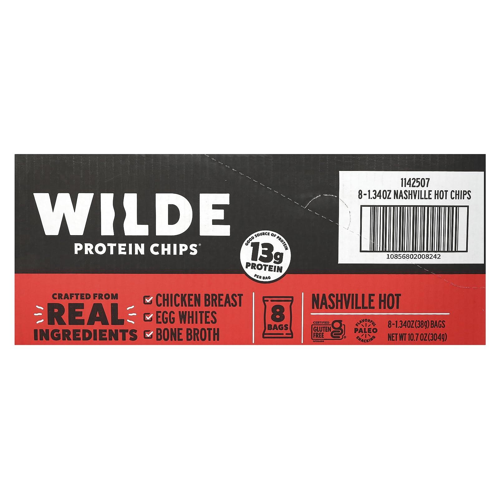 Wilde Brands Wilde Brands Protein Chips, Nashville Hot, 8 Bags, 1.34 oz (38 g) Each