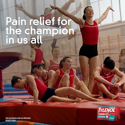Tylenol Tylenol Extra Strength Easy to Swallow Acetaminophen, Pain Reliever & Fever Reducer Coated Caplets for Adults with Gentleglide Technology, 500 mg Extra Strength Acetaminophen, 100 ct