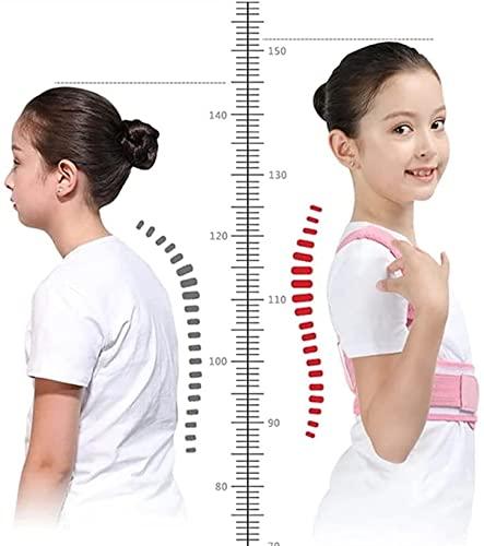 SJHY Posture Corrector Adjustable Kids Back Brace Children Upper Back Support Belt Orthopedic Corset Spine Lumbar Brace, Prevent Humpback Back Posture (Color : Blue, Size : Large)