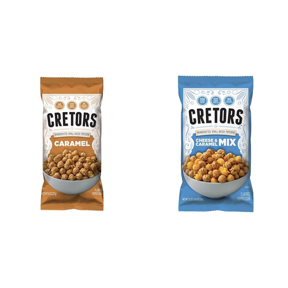 Popcorn Indiana G.H. Cretors, Caramel Flavor Popcorn (6 Pack - 8.0 Oz Each) + G.H. Cretors, The Mix, Cheese & Caramel Flavor Popcorn (6 Pack - 7.5 Oz Each)