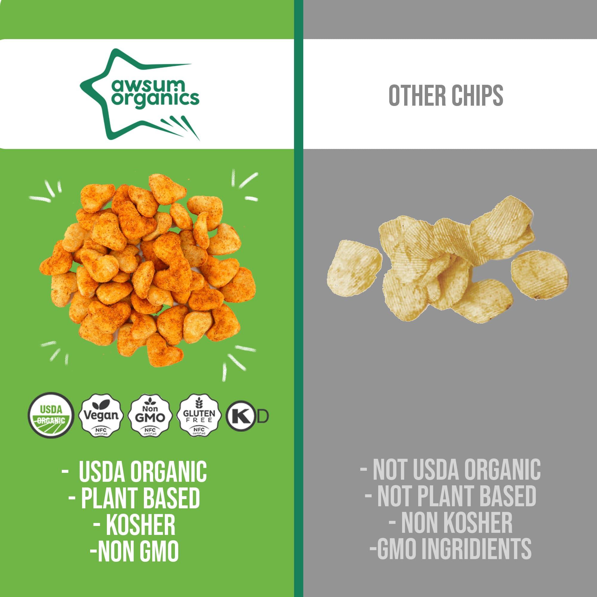 Awsum Organics Awsum Organics Healthy Snacks | Care Package | Snack Box | Grab And Go | Variety Pack | Sour Cream and Onion | Women Men Adult Kids Teens