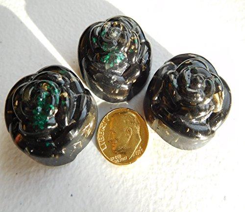 Rise Perspective Black Sun Spiral Rose Small Orgone Crystal Orgone Generator Energy Accumulator 528Hz/432Hz/7.83Hz/Advance Harmonics b.Sun s Rose