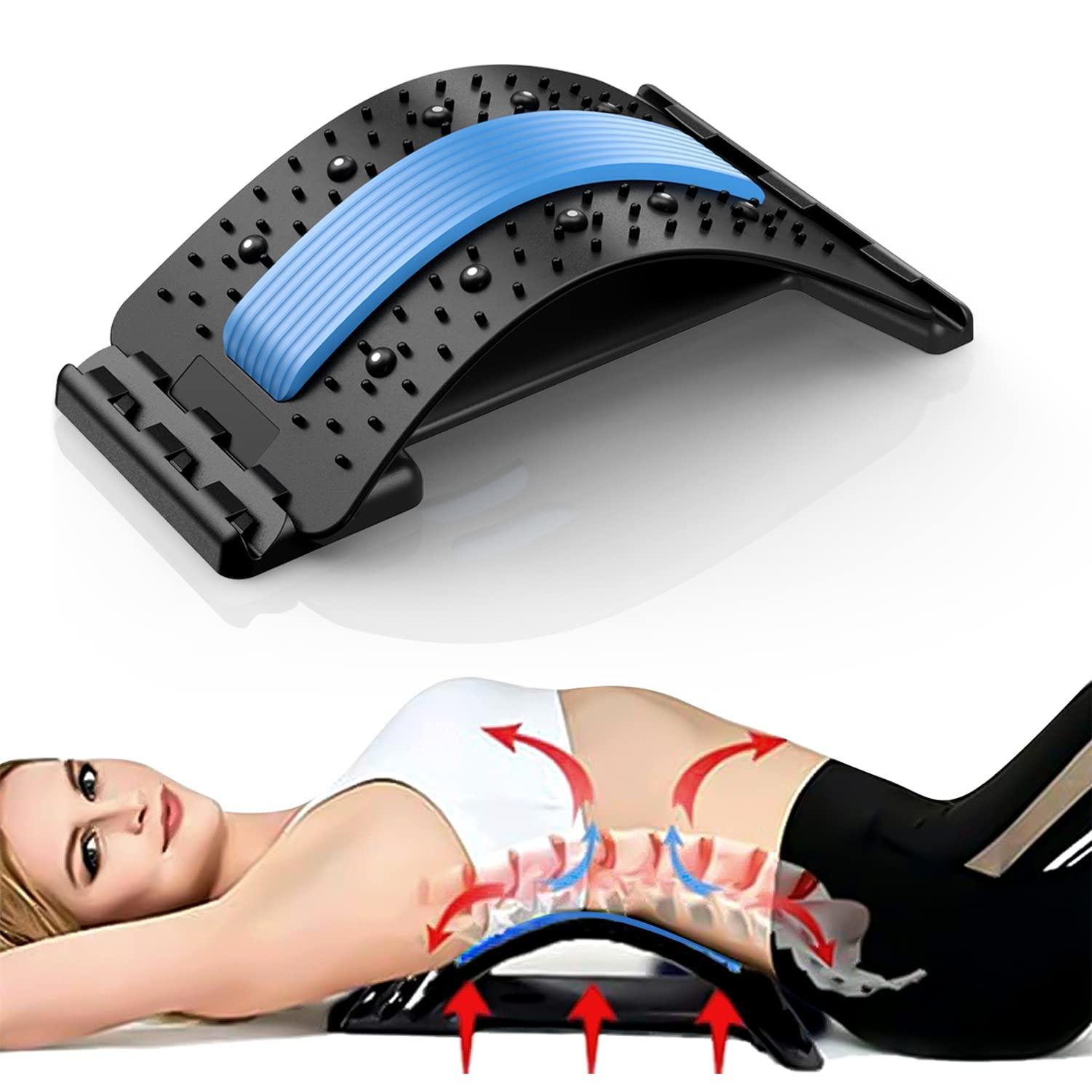 PGG-bro PGG-bro Back Stretcher, Lumbar Back Cracker Board Pain Relief Device, Multi-Level Massager for Herniated Disc, Sciatica, Scoliosis, Lower and Upper Lumbar Support Stretcher