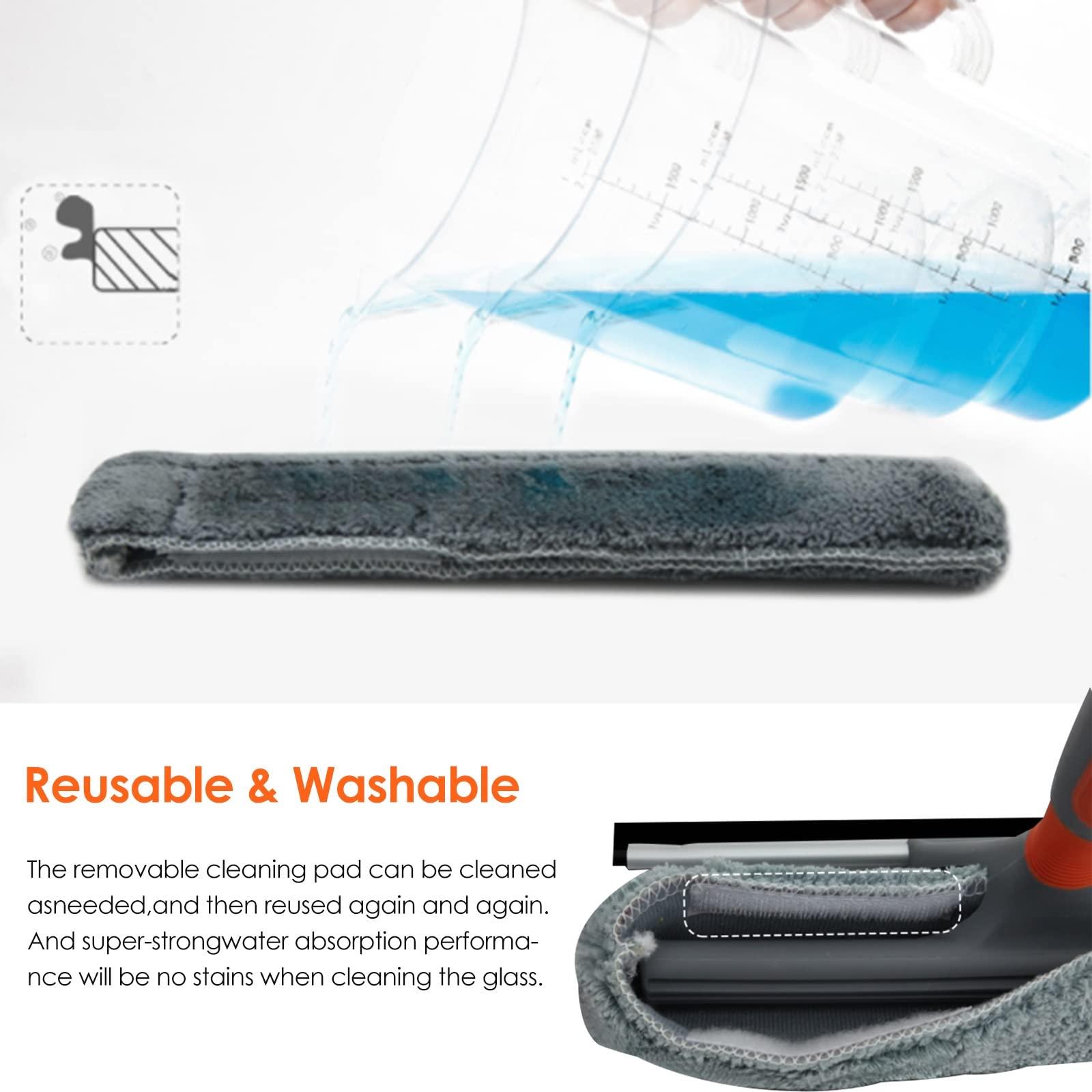 YXXSDP Home Bendable Window Cleaning Pole, Aluminum Safey Window Squeegee with Scrubber Combo, Window Cleaner for Porch Apartment Bathrooms (Size : Length 656cm/6.56m/21.5ft)