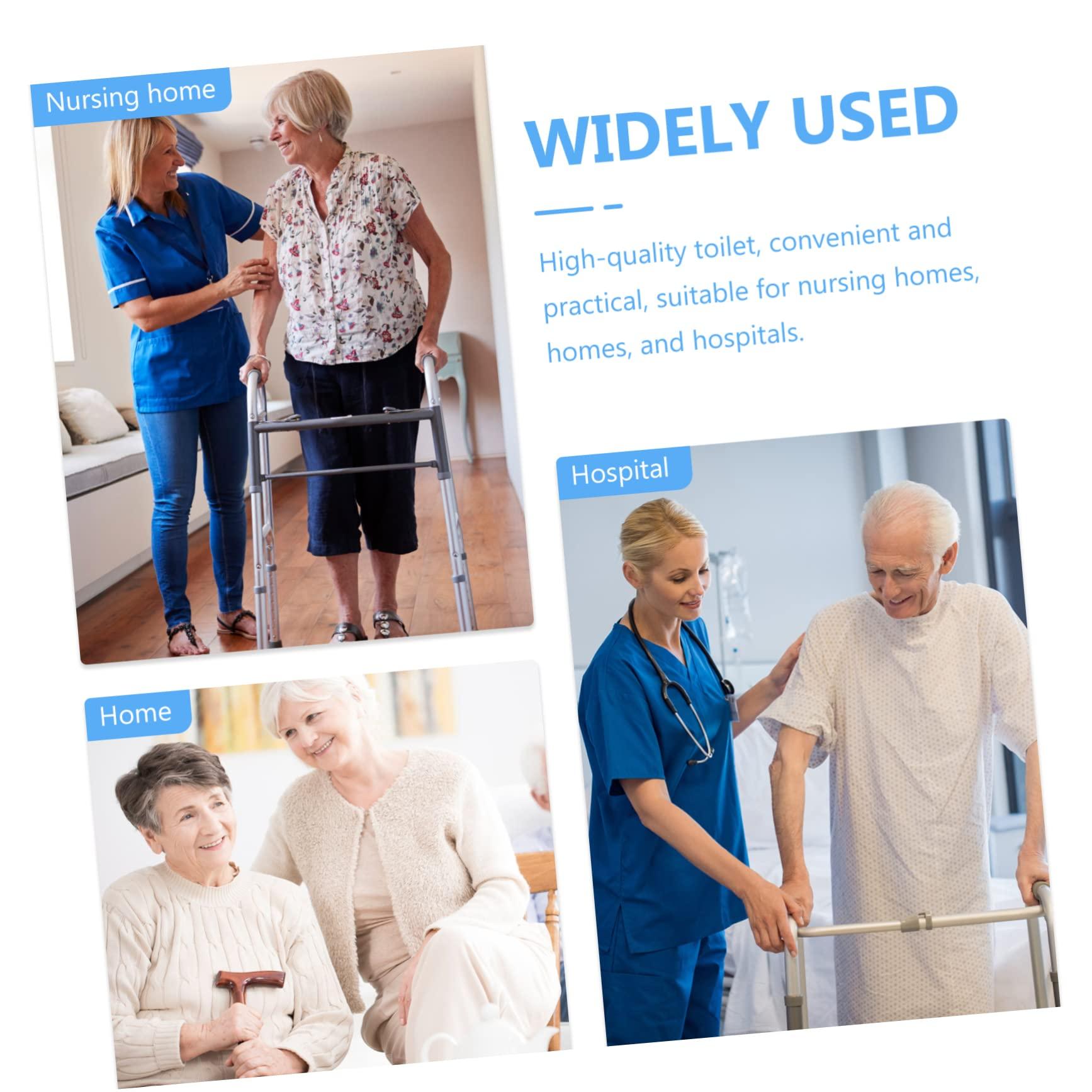 Healeved Healeved Toilet Portable Potty for Adults Travel Potties Portable Toilet 1 PC for Bedridden Elderly Bedpans Spittoon Plastic Thickened Household Squatting Pan Bedpans