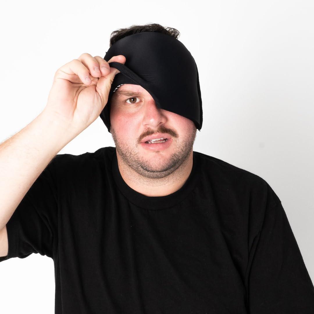 Huggs Huggs Migraine Relief Cap - I Am Unwell - Cooling Gel Head Wrap, Cold Compress Cap for Headache, Stress, & Tension