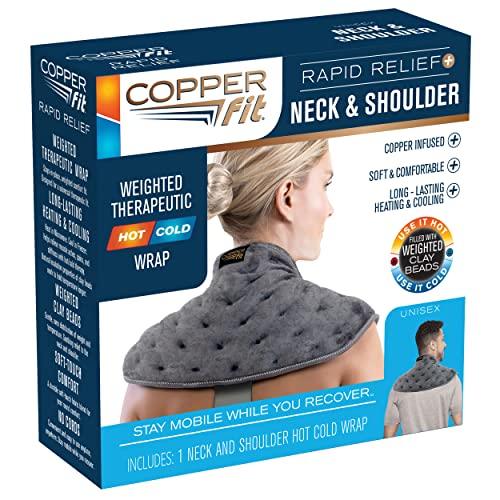 Copper Fit Copper Fit Rapid Relief Neck & Shoulder Wrap, Grey