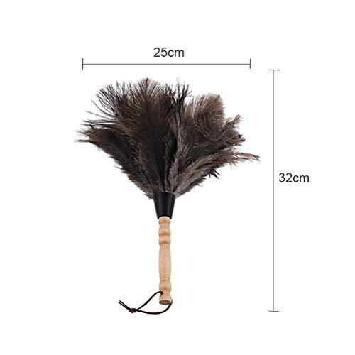 Roexboz Roexboz Feather Duster Washable Soft Duster Antistatic Animal Feather Brush Natural Ostrich Feathers with Long Wooden Handle Feather Duster for House car
