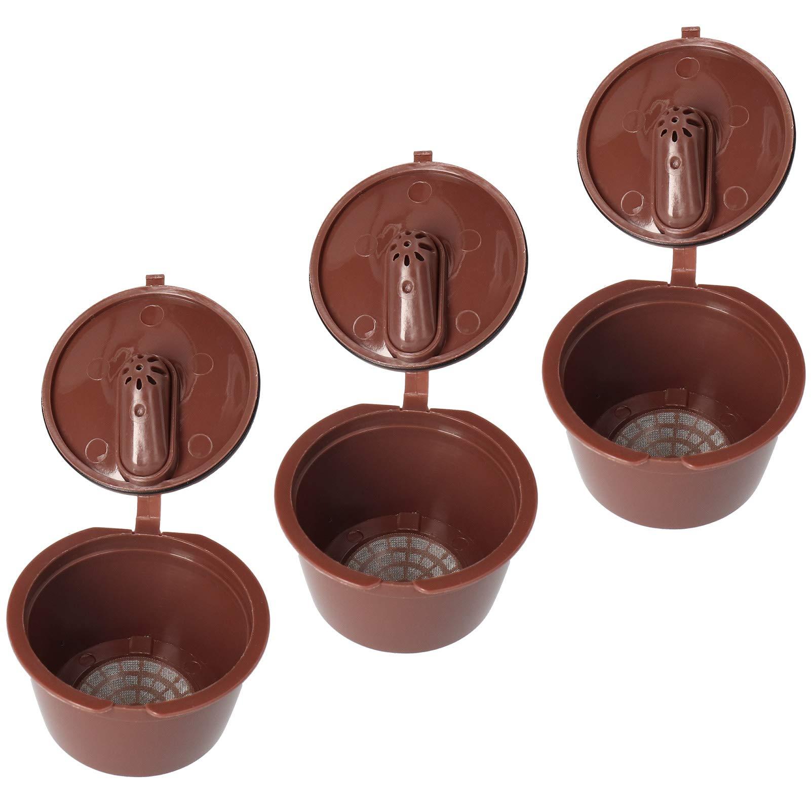 Yosoo Reusable Coffee Capsule Set for, Refillable, Easy to, Great Coffee Maker Tool (51-100ML)
