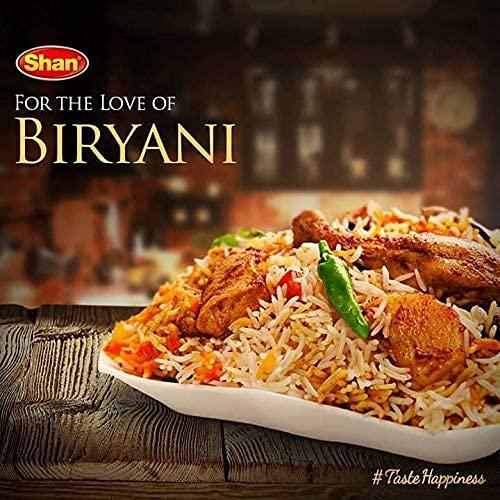 Shan Shan Memoni Mutton Biryani Recipe and Seasoning Mix 2.11 oz (60g) - Spice Powder for Gujrati Style Pilaf - Suitable for Vegetarians - Airtight Bag in a Box