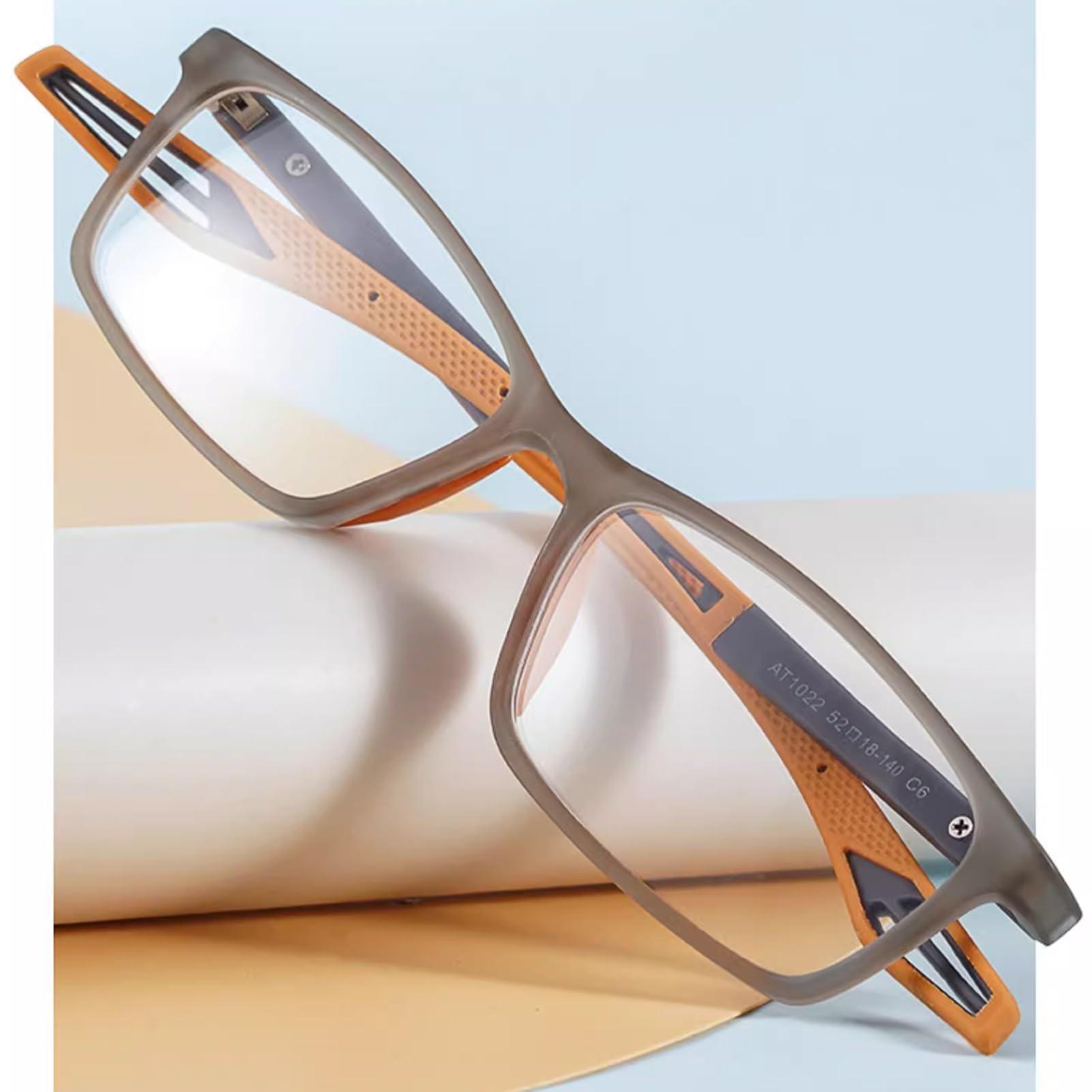 Jade Direct Store Men\'s Sports Reading Glasses, TR90 Ultra-Light Non-Slip Reader, Anti-Blue Light Computer Readers (Color : Blue, Size : 1.25 x)