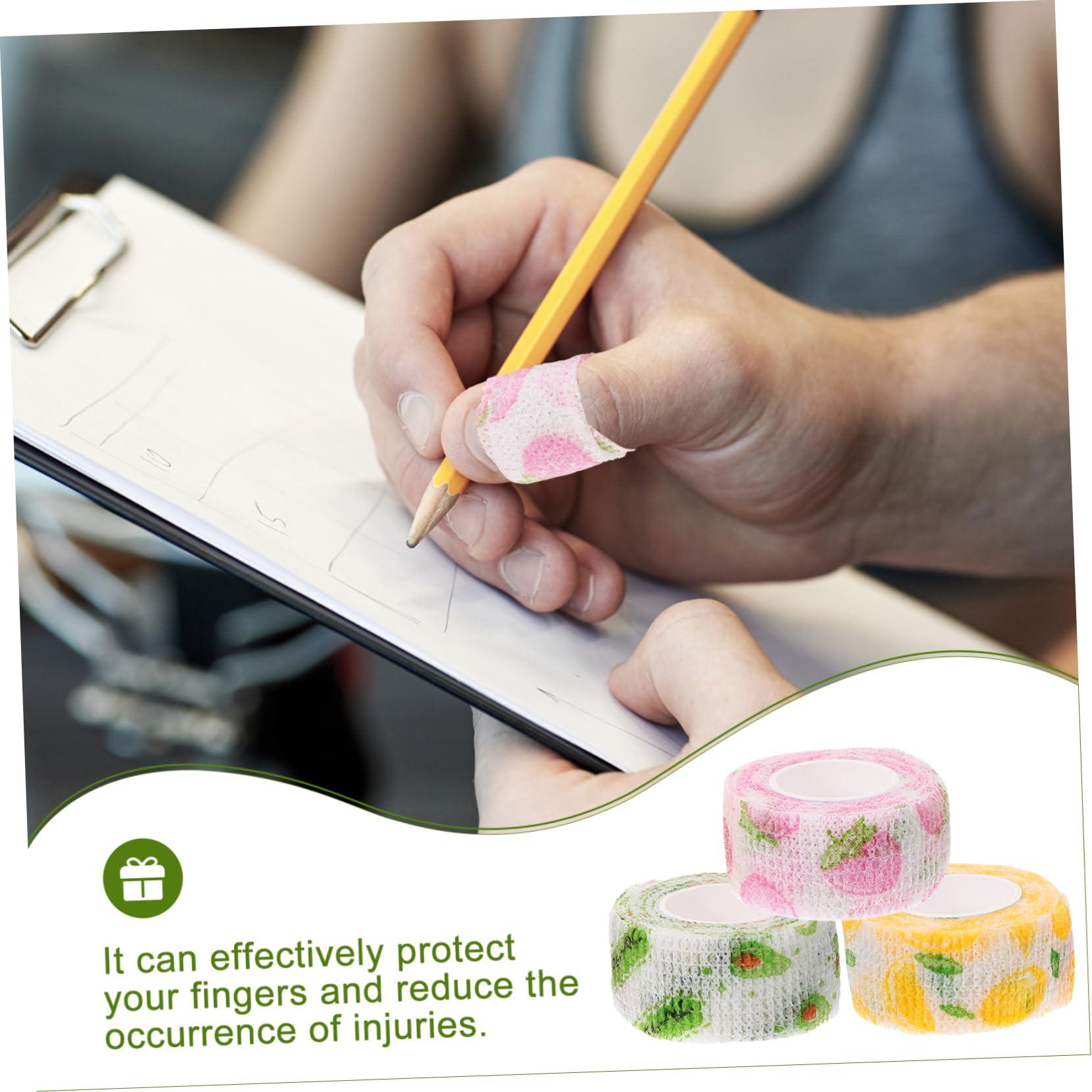 HONMEET HONMEET 12 Pack Self Adhesive Bandage Wrap Elastic Finger Bandage Tape Non-Woven Fabric Sports Wrap for Protection