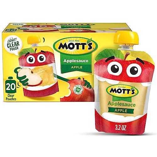 Mott's Mott's Applesauce, Clear Pouches, 3.2 oz (Pack Of 20)