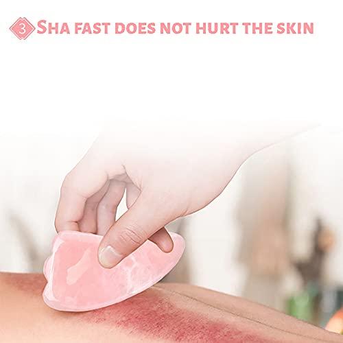 Soghot 7 Piece Set Gua Sha Scraping Massage Tool Kits Natural Resin Scraper Guasha Board for SPA