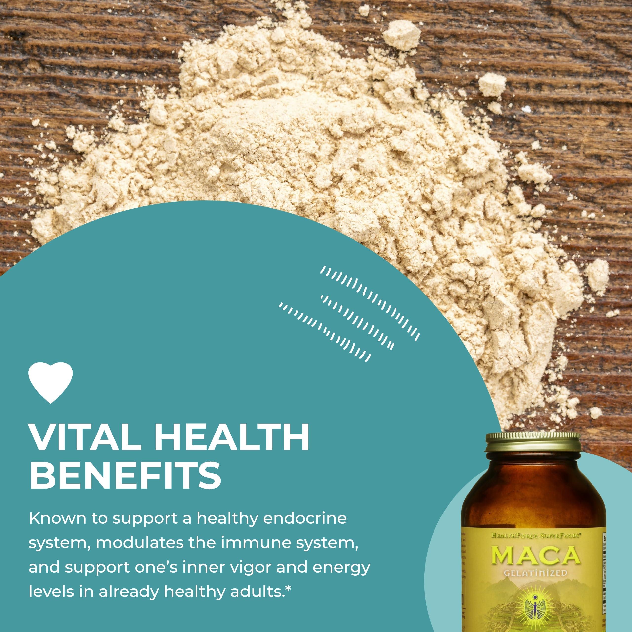 HEALTHFORCE SUPERFOODS Healthforce Superfood Gelatinized Maca - 8 Oz Powder