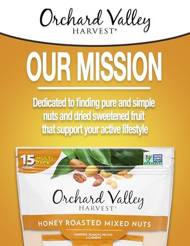 Orchard Valley Harvest Orchard Valley Harvest Honey Roasted Mixed Nuts, 1 Ounce Bags (Pack of 15), Almonds, Peanuts, Pecans, and Cashews, Gluten Free, Non-GMO, No Artificial Ingredients