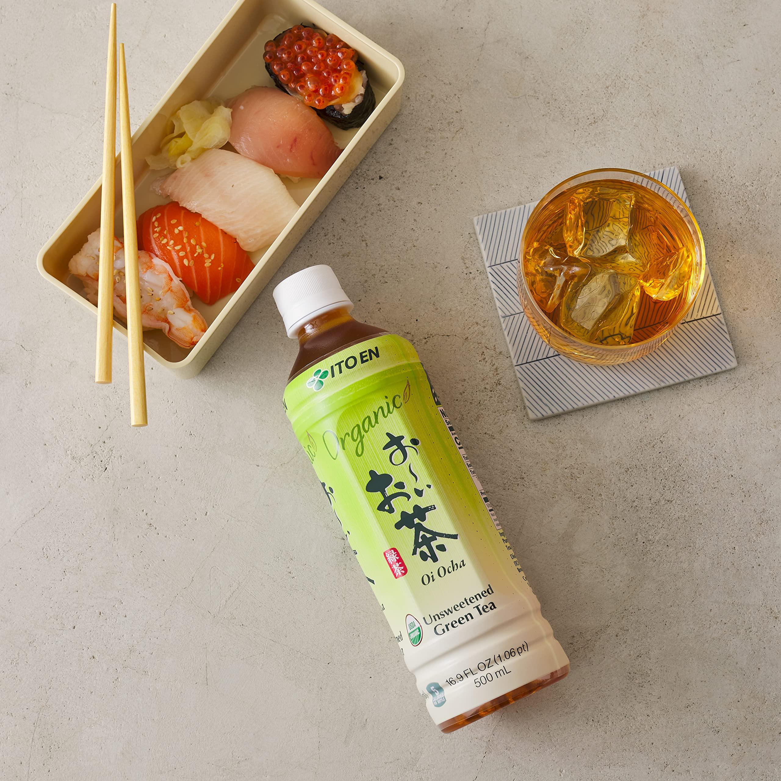 Ito En Ito En Organic Oi Ocha Unsweetened Green Tea, 16.9 Ounce (Pack of 12), Zero Calories