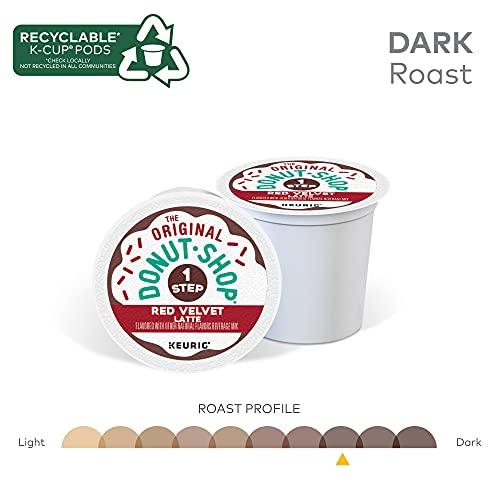 The Original Donut Shop The Original Donut Shop One-Step Red Velvet Latte, Keurig Single Serve K-Cup Pods, 20 Count