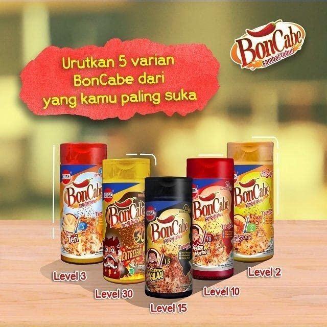 Bon Cabe Kobe Bon Cabe Sambal Tabur- Chilli Sprinkles Original Level-10, 50 Gram/1.76oz (Pack of 3)