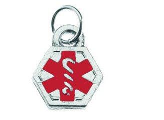 DocT Medical Alert Mini Silver Charm
