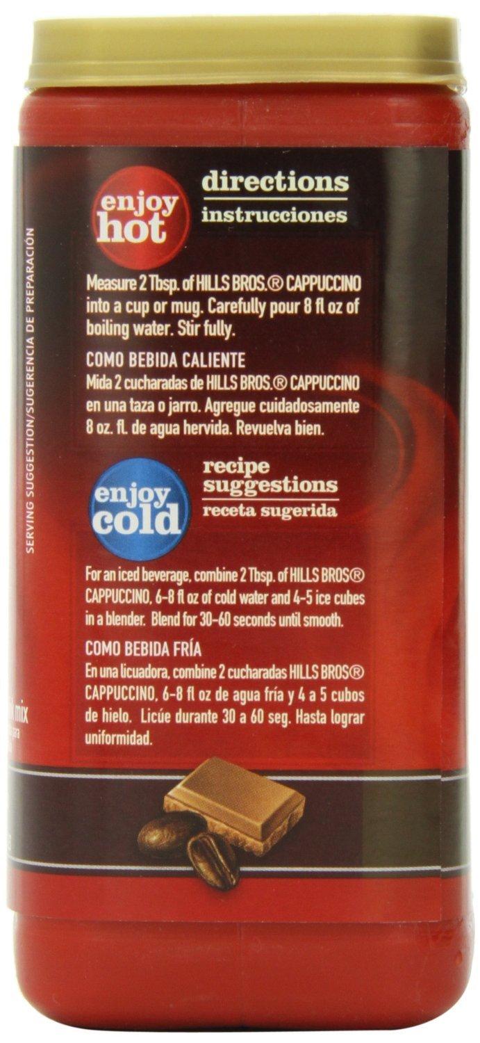 Hills Bros Hills Bros Cappuccino Sugar-Free Double Mocha 12 Ounce (Pack of 2)