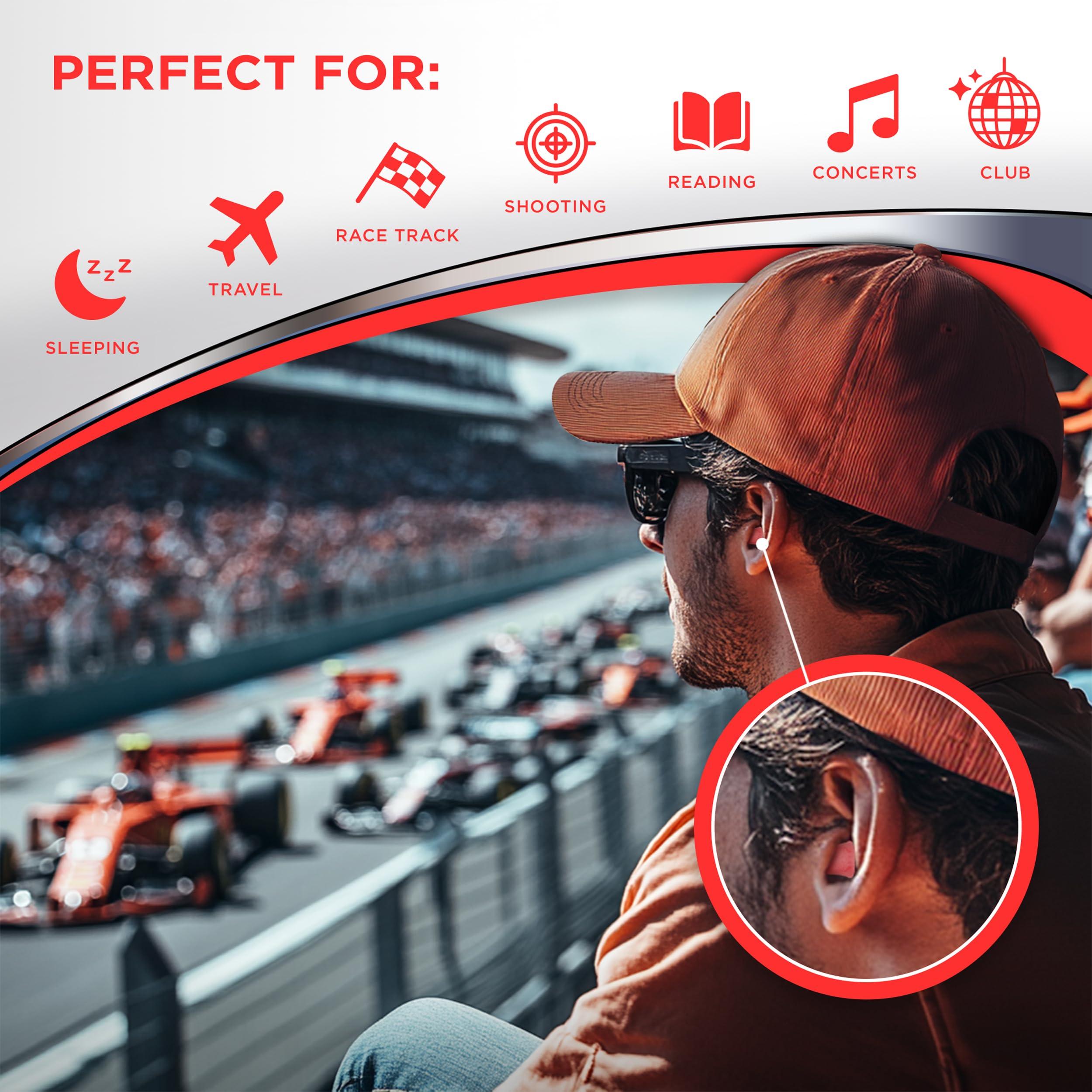 Hearos Hearos Radical Protection Foam Ear Plugs, Hearing Protection, NRR 33, 12 Pair, Orange (5801)